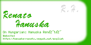 renato hanuska business card